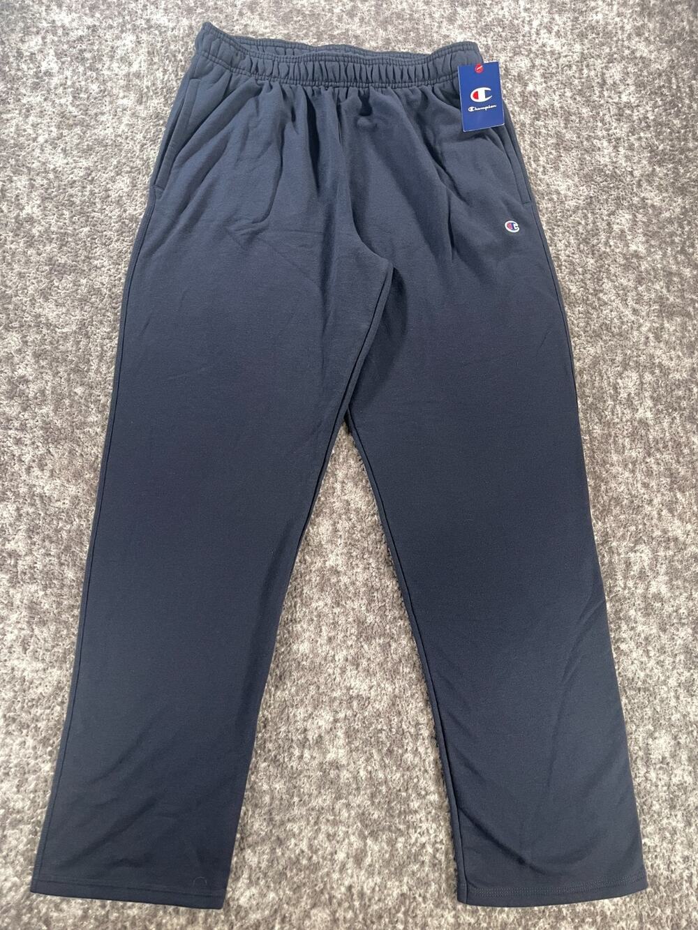 NWT Men’s Champion Navy Blue Drawstring Joggers Wide Leg Baggy XL Sweatpants